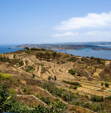 Malta, malerische Küste und Landschaft
