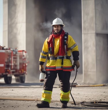 a man riding a skateboard down a street next to tall buildings