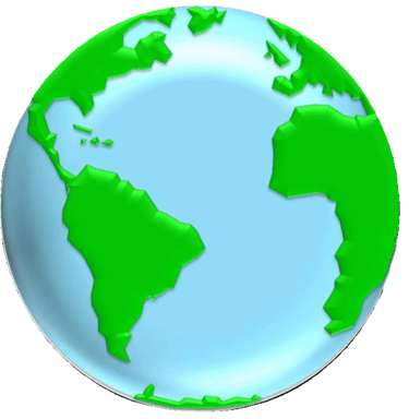 Globe image designed by Debbie Dunn using PowerPoint & Paint