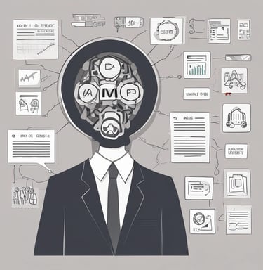 A professional team collaborating over project plans in a modern office.