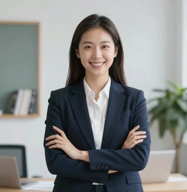 A real estate agent shaking hands with a satisfied client in front of a house.