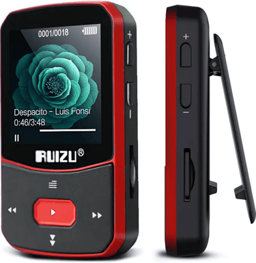 ruizu Reproductor MP3 Tipo Clip de 64GB, Deportivo Bluetooth 5.3