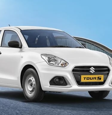 Lakshya Tours fleet Dzire in Jaipur
