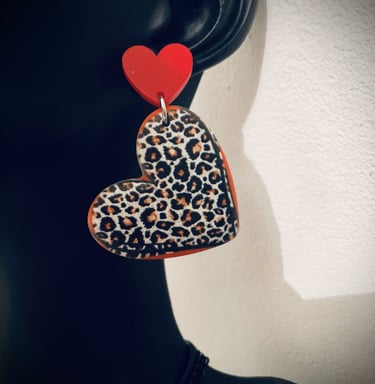 Boucles d'oreilles pour oreilles percées style pin-up, rétro, rockabilly, rock, gothique, vintage