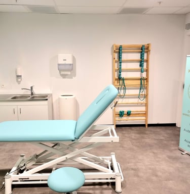 la salle de soins du cabinet de kiné à tournai