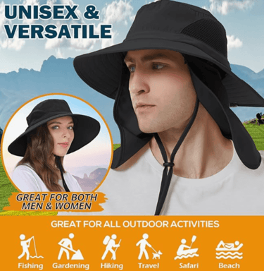 EINSKEY  UPF 50+ Wide-Brim Hat, providing essential sun protection for the best US National Parks