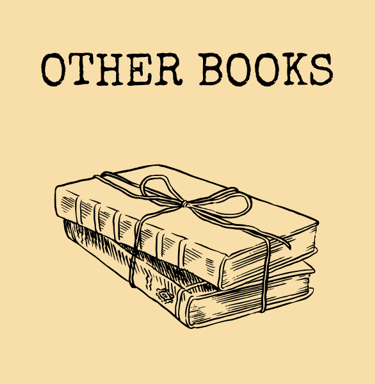 a book with glasses and a bookcase with a book on it
