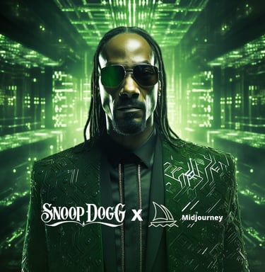 a man in a suit and sunglasses with a green jacket snoop dogg