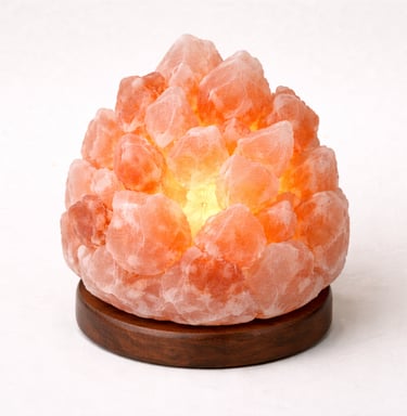 Himalayan crystal salt lamp natural mineral glow lighting