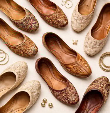 Handmade leather footwear crafts