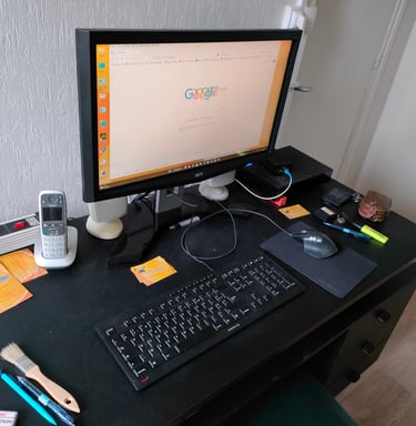 vue de l'espace de travail en atelier
