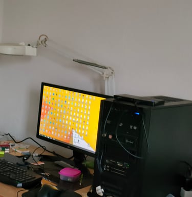 vue de l'espace de travail en atelier