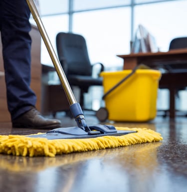 Janitorial services warehouse Fraser Valley sanitation team