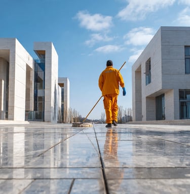 Post construction cleaning near Langley industrial site