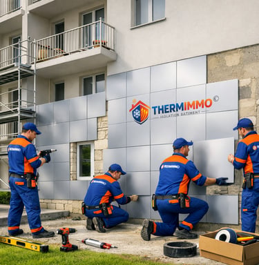 Rénovation et isolation performante d'une immeuble par système de super isolation Thermimmo