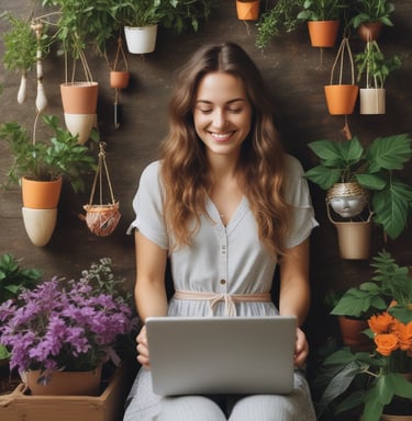 A peaceful outdoor retreat setting with people meditating in nature.