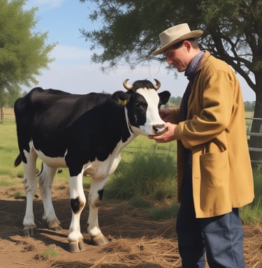 A customer receiving a neatly packed dairy delivery box at their doorstep with a warm smile.