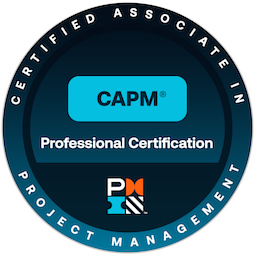 CAPM certification badge, Project Management Institute
