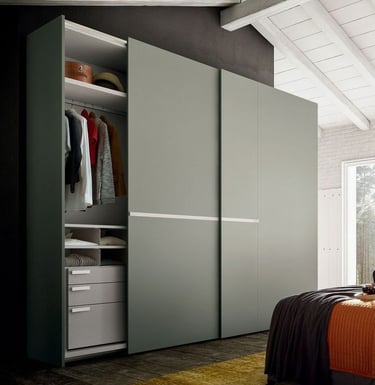 modular wardrobe finished with high quality laminates
