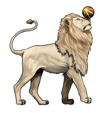 lion animal cirque vintage