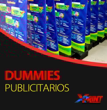 a bunch of boxes of dummies on display in a store
