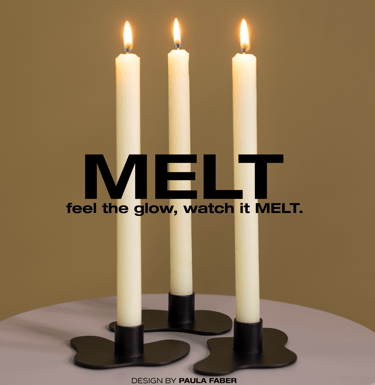 MELT kandelaren Zwart