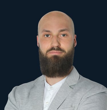 a bald balding man with a beard and a beard