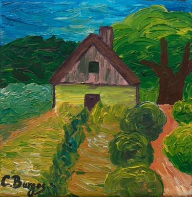 Cuadro Casa en el Campo