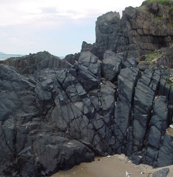 Fractured Rhyolite in compression fold