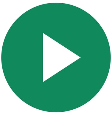 a green play button with a white arrow pointing to the left