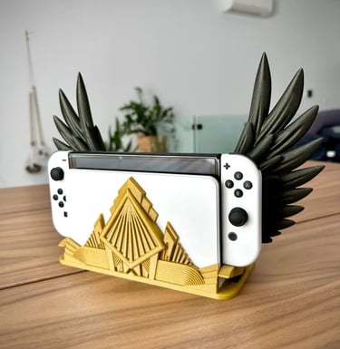 a nintendo wii game console controller with wings
