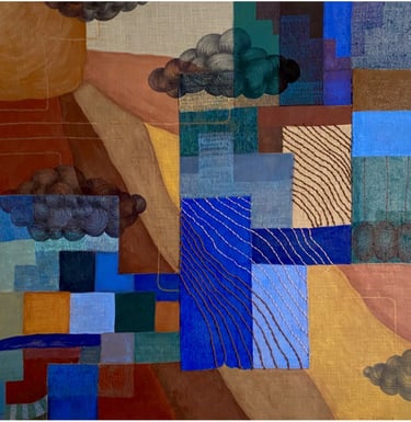 composition textile grand format