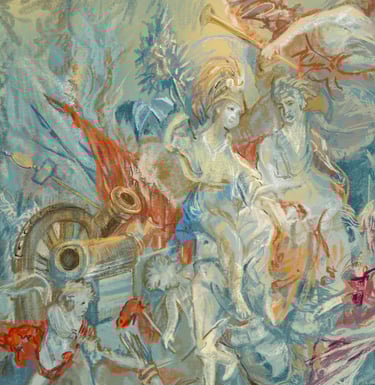 Minerva Goddess of Peace - the Tapestry Room Dumfries House