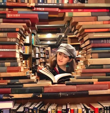 Profile photo of reading in a book store