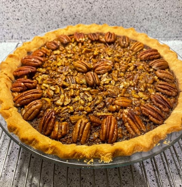 Pecan pie: paleo, gluten-free, dairy-free, refined sugar-free. healthy Thanksgiving dessert Portland
