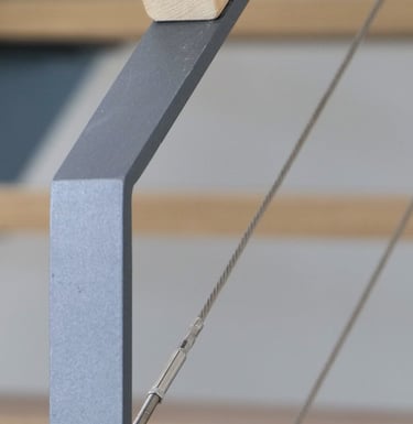 Innengeländer mit Drahtseil