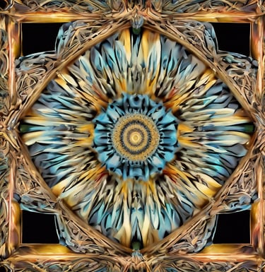 a picture of a picture of a flower in a frame