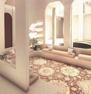 View of the informal majlis of the proposed Etihad House