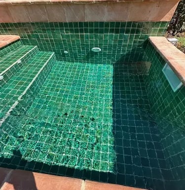 Zelliges emailles verts