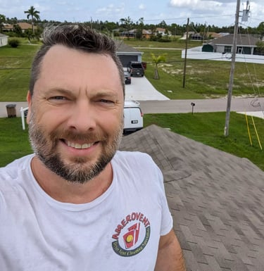 Roof vent cleaning in SW Cape Coral
