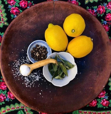 limones amarillos con especias