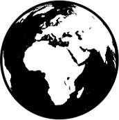 Planet Earth Black Transparent World Logo
