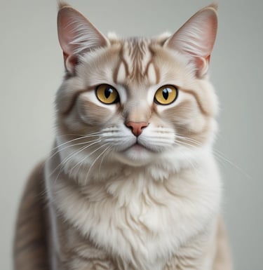 A curious tabby cat sitting gracefully on a windowsill bathed in soft sunlight.