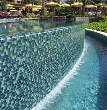 Glass Mosaic Infinity pool