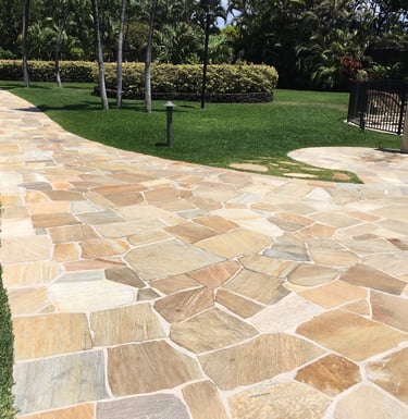Quartzite paving