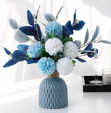 Artificial Flowers With Vase