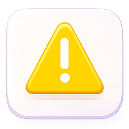 Warning icon for MuleBuy buyer risk awareness section