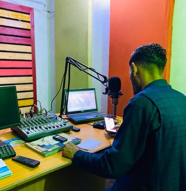 Hamisha Bahar Radio Studio 