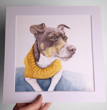 Pet Portrait in a Mount