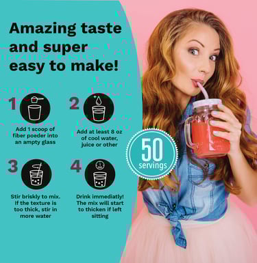 picture for Amazon for Greendeus brand, fit woman drinks red drink